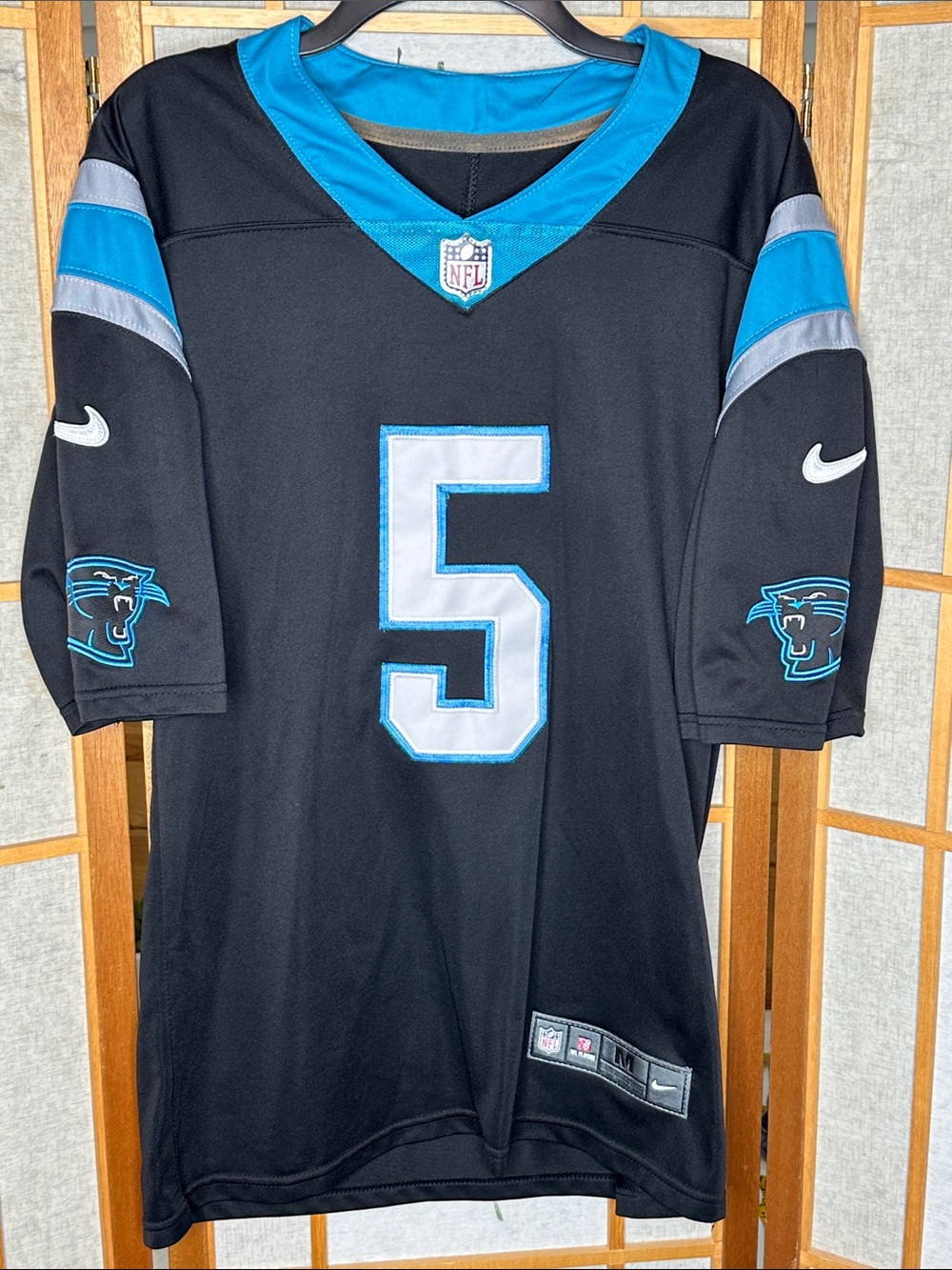 Nike On Field Carolina Panthers Teddy Bridgewater #5 Jersey Men’s Medium